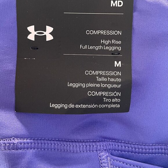 Under Armour Comprehension High Rise Leggings‎ Purple New With Tags Size Medium - Picture 3 of 6